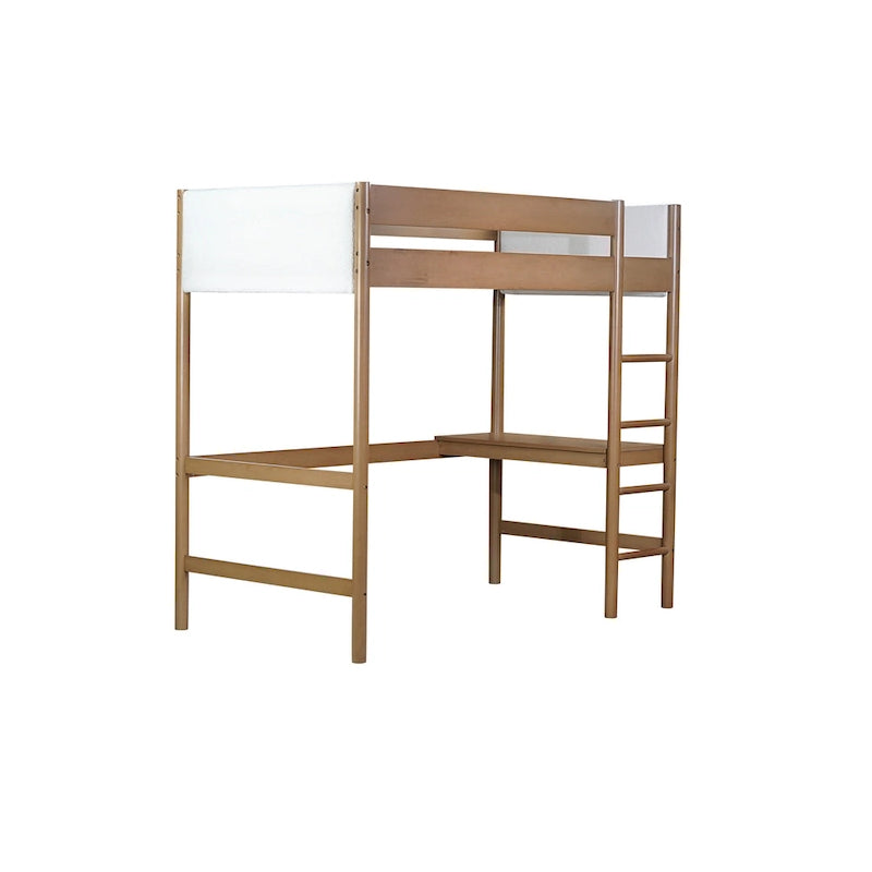 Twin Size Loft Bed with Desk