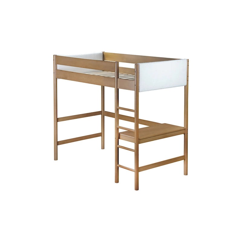 Twin Size Loft Bed with Desk