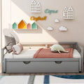 Grey Twin Pine Daybed with Trundle