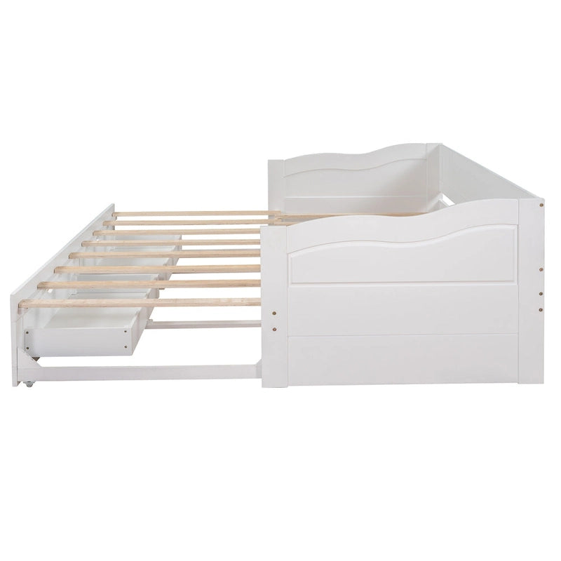 Daybed with Trundle Bed and Storage Drawers
