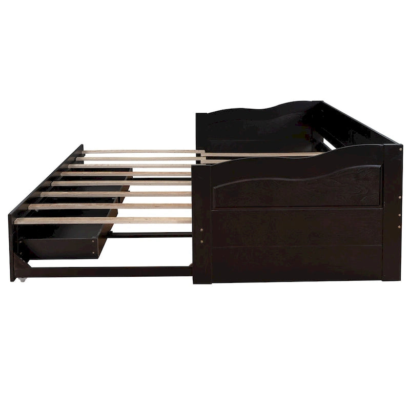 Daybed with Trundle Bed and Storage Drawers
