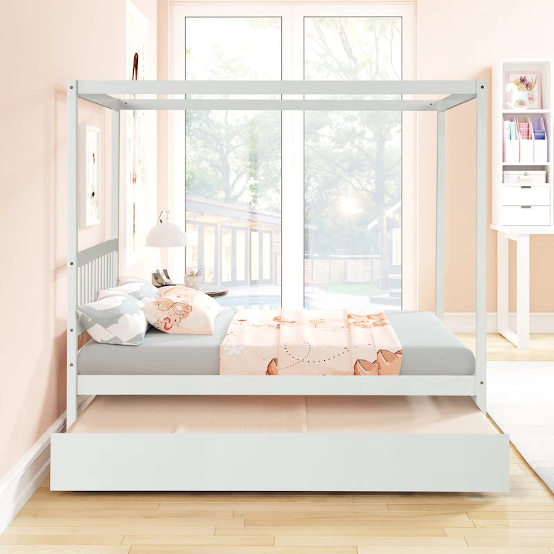 Full bed with twin trundle