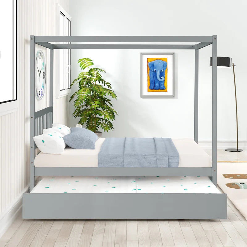 Full bed with twin trundle