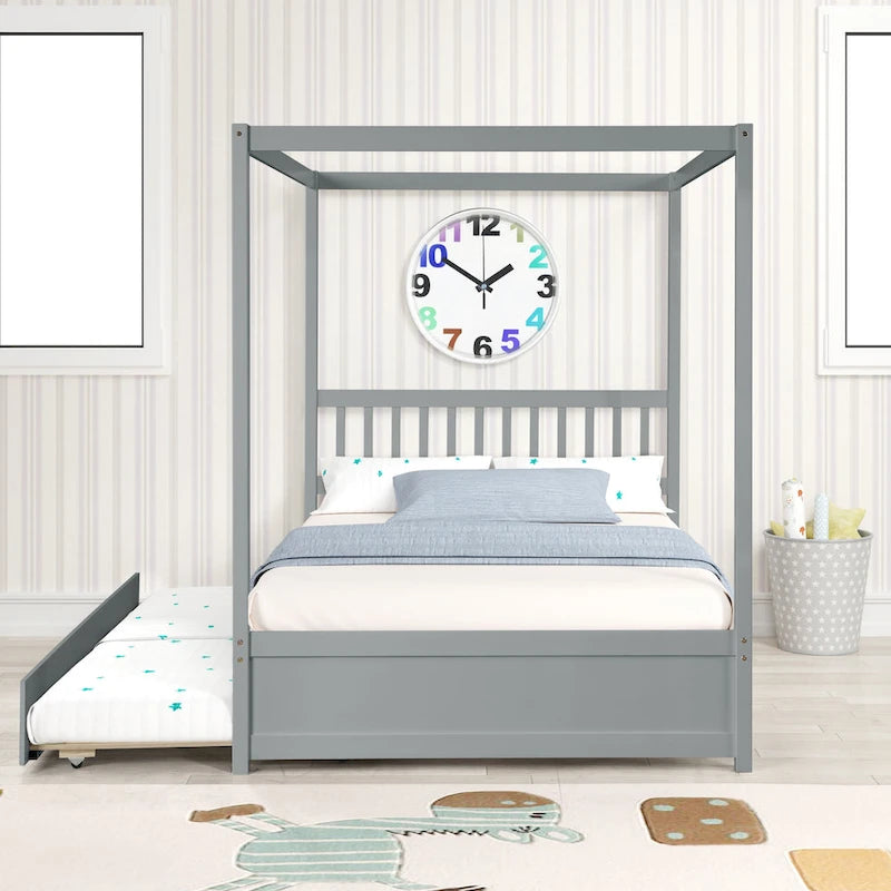 Full bed with twin trundle