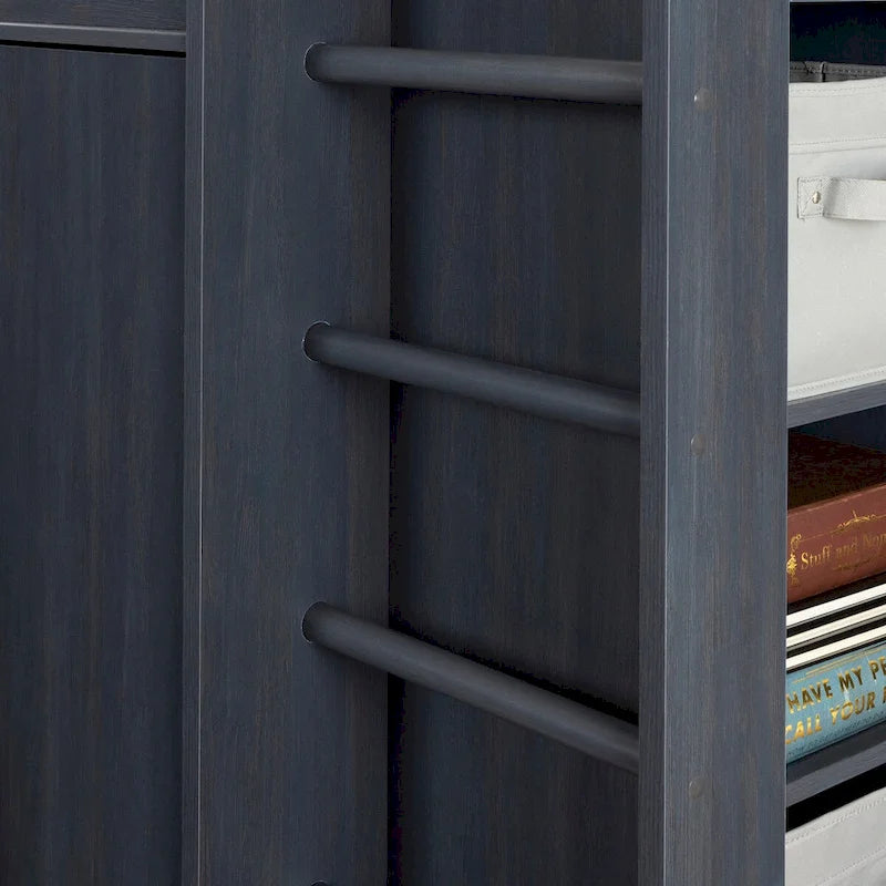 Loft Bed with Desk, Armoire and Storage